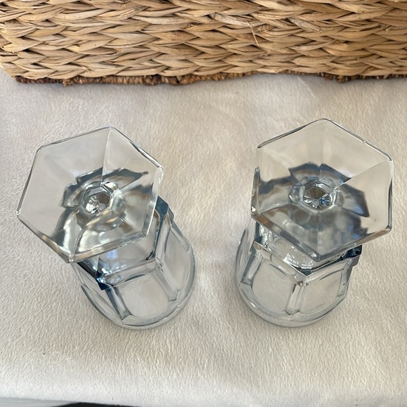 Fostoria Light Blue Ice Tea Drinking Goblets Glasses Set of 2 7” Tall - Picture 4 of 8